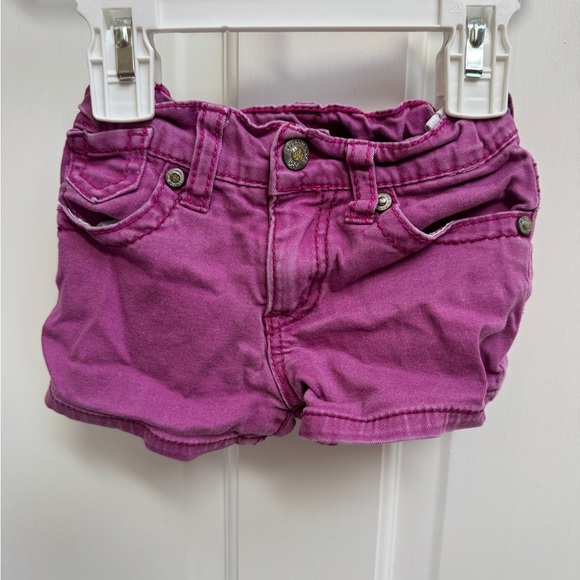 Guess 2T Girls Purple Jean Shorts with Pockets and Belt Loops - Picture 1 of 6
